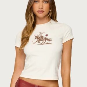 Women's Cream Graphic Tee